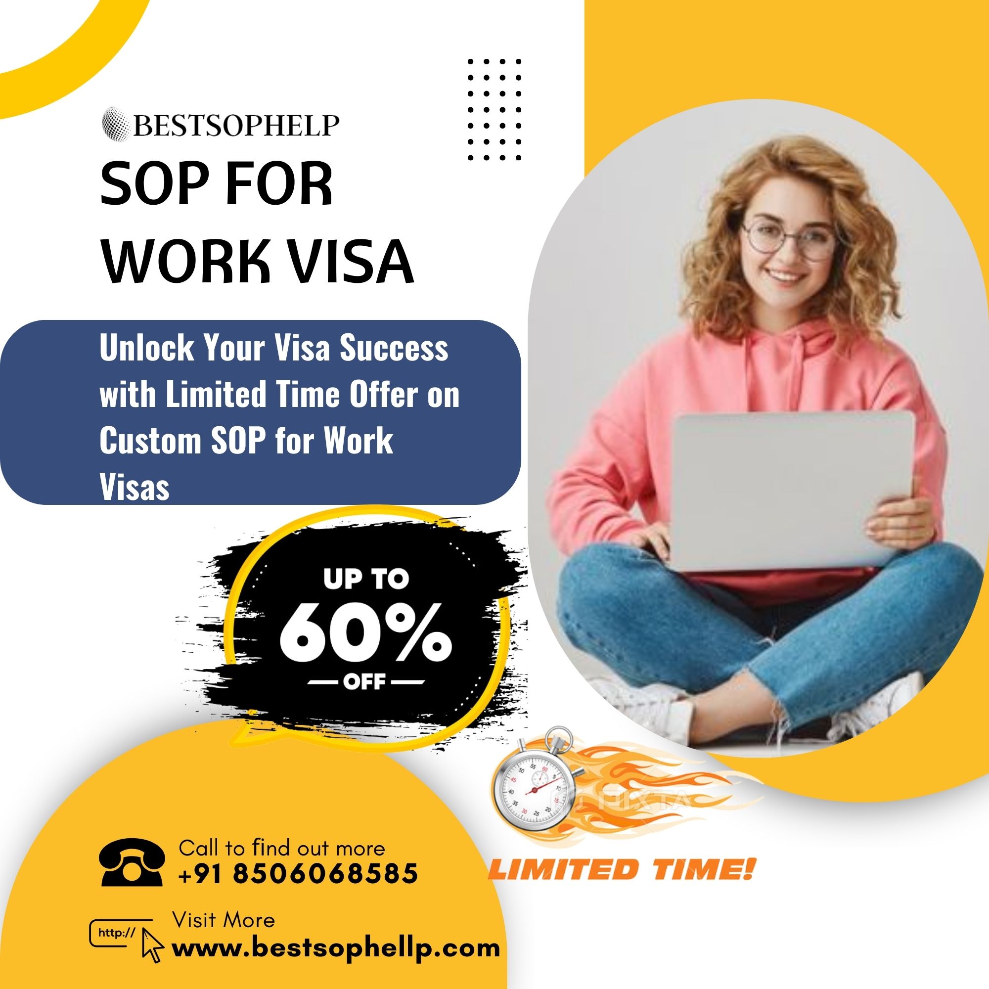 Unlock Your Visa Success With 60% Off! Limited Time Offer On Custom Sops For Work Visas